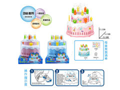 电动13孔蛋糕泡泡机带灯光音乐（2色）