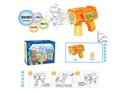 电动10孔泡泡枪带灯光（橙色）