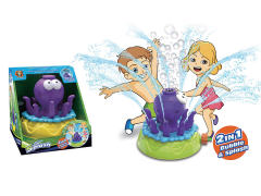 章鱼电动喷水泡泡机