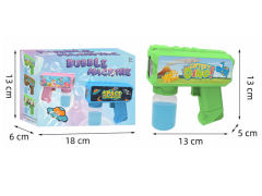 电动多孔恐龙泡泡枪带灯光