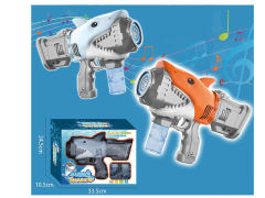 鲨鱼电动自动泡泡枪