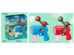 电动伸缩恐龙泡泡枪（2色）