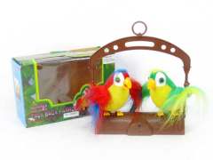 TWO B/O  Parrot toys