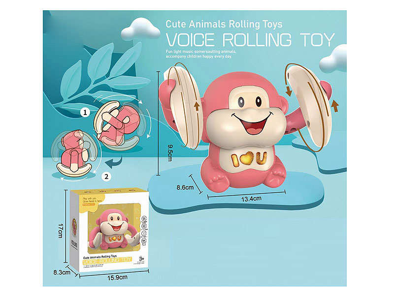 S/C Rolling Monkey W/L_M toys