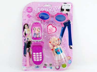 Mobile Telephone W/S_L & Doll Set toys