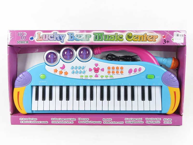 Electronic Organ W/L_Microphone toys