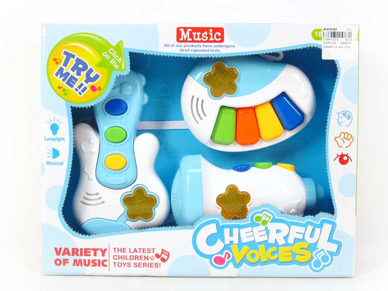 Musical Instrument Set W/L_M(3in1) toys