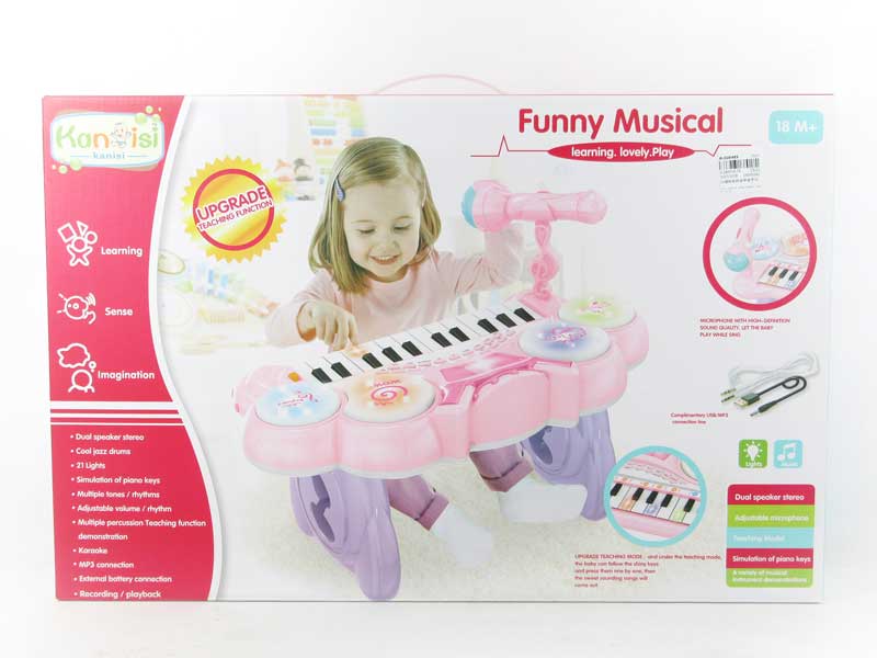 24Key Classic Piano W/Microphone toys