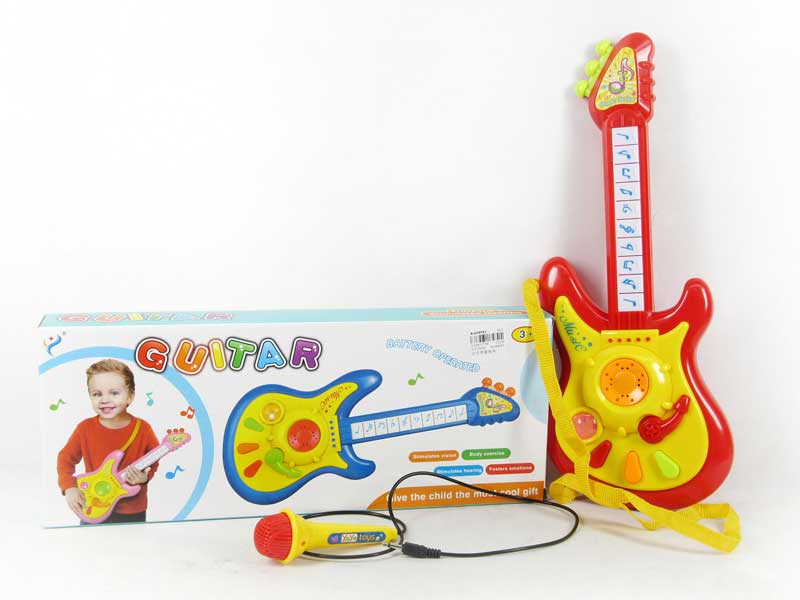 Guitar W/L_M & Microphone(3C) toys