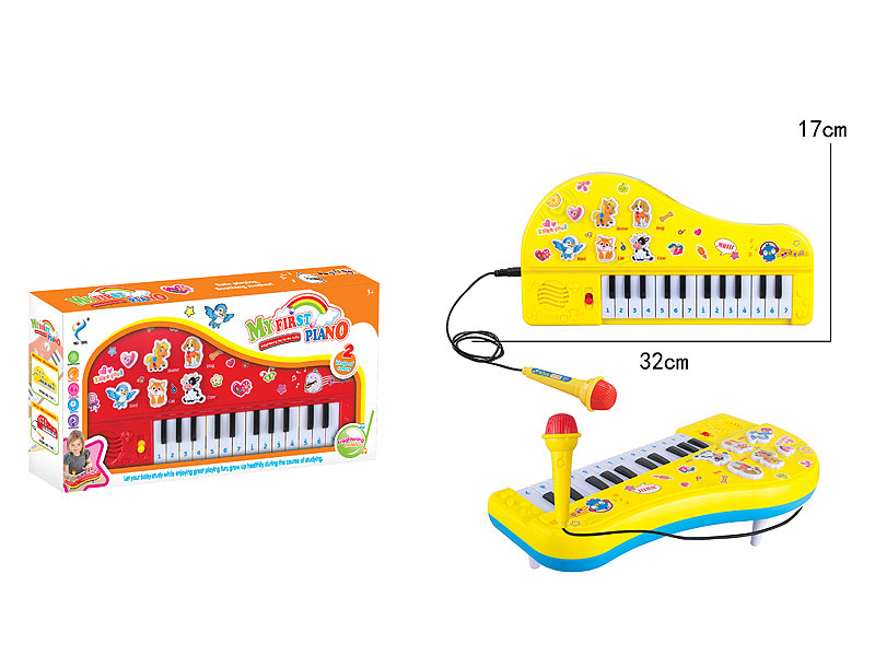 Electrical Piano W/L_M & Microphone(2C) toys