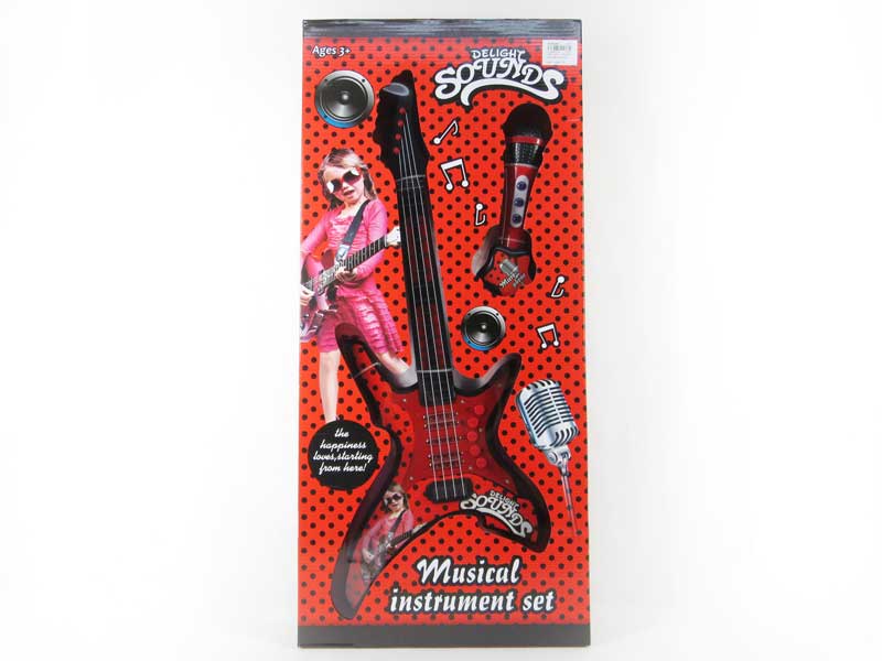 Guitar W/L_M & Microphone toys