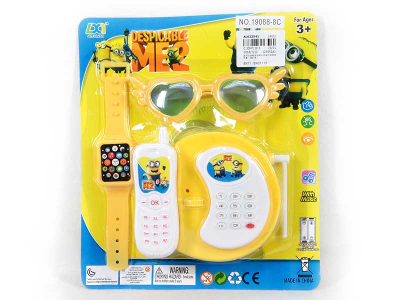 Telephone W/L_M & Watch & Glasses(2S2C) toys