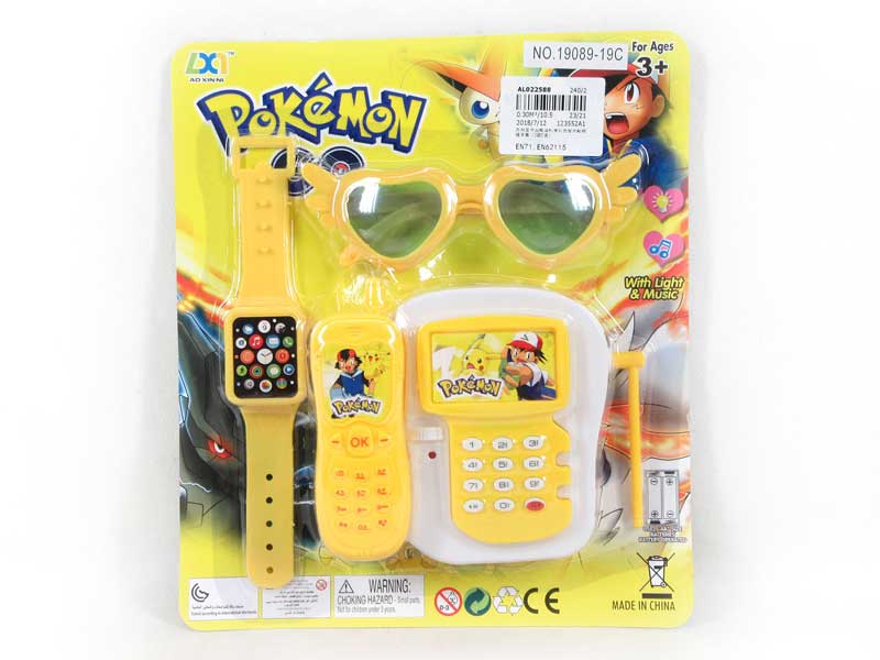 Telephone W/L_M & Watch & Glasses(2S2C) toys