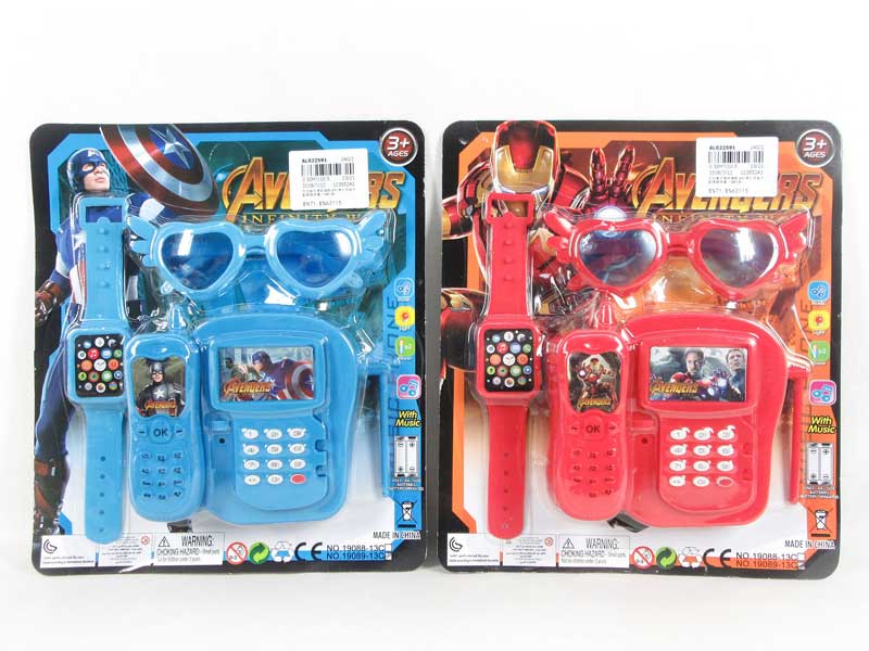 Telephone W/L_M & Watch & Glasses(4S3C) toys