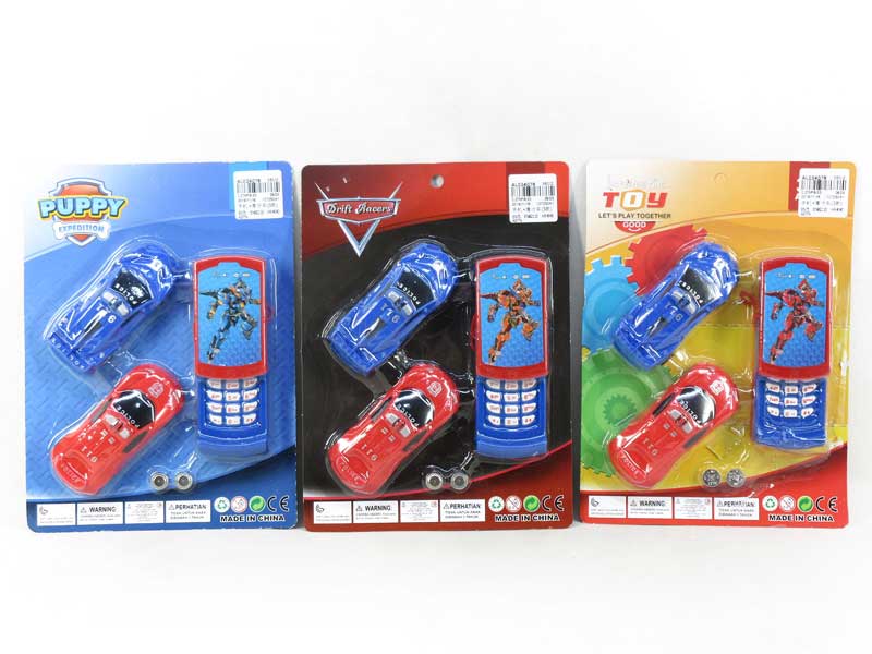 Mobile Telephone & Free Wheel Car(3S) toys
