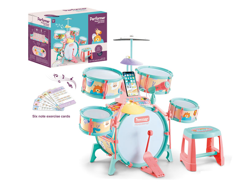 Jazz Drum Set W/L_M(2S) toys