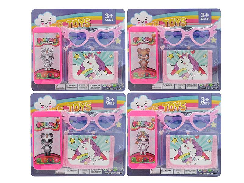 Mobile Telephone & Glasses & Wallet(4S) toys