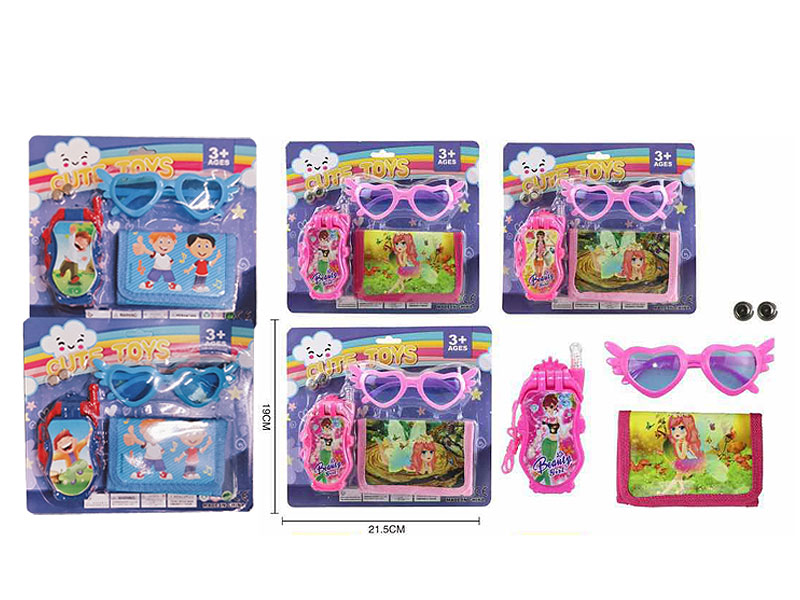 Mobile Telephone & Glasses & Wallet(2S) toys