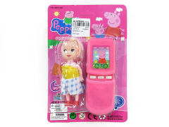 Mobile Telephone & 3.5inch Doll
