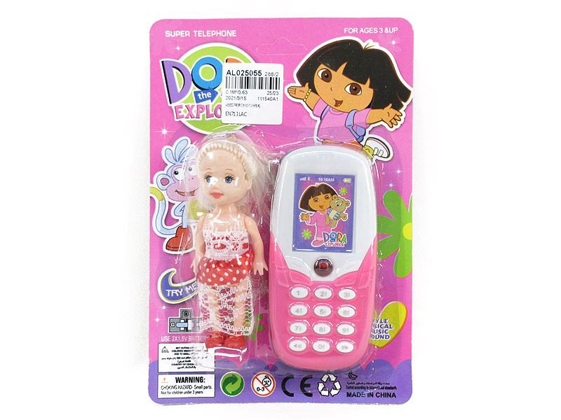 Mobile Telephone W/L & 3.5inch Doll toys