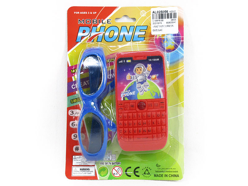 Mobile Telephone W/L & Glasses toys