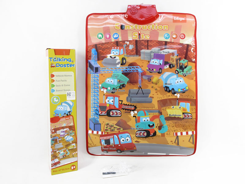Wall Chart Of Crystal Construction Site W/S toys