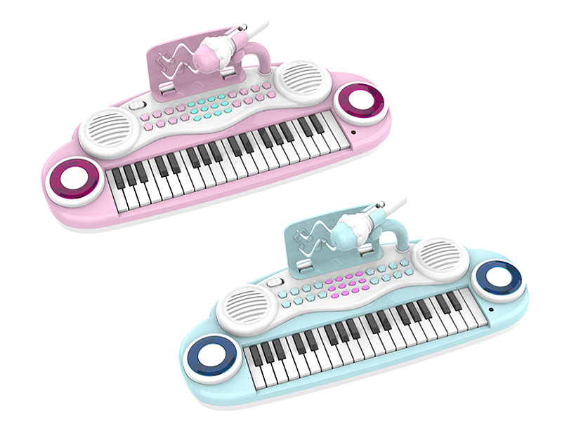 37Key Electronic Organ W/Microphone(2C) toys