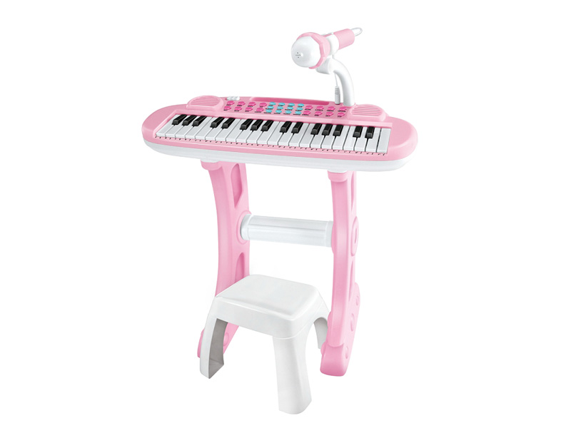 37Key Electronic Organ W/Microphone & Chair(3C) toys