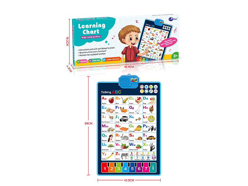 English Letter Word Learning Tapestry W/M toys