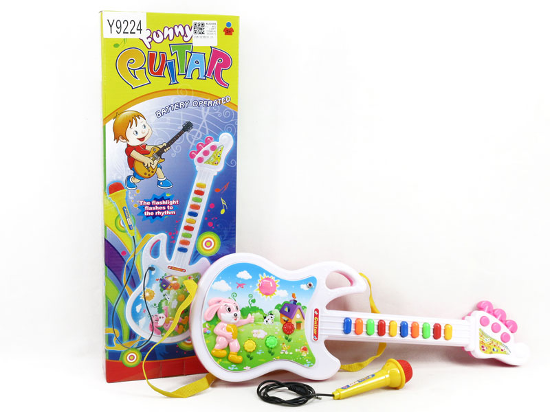 Guitar W/L_M & Microphone(2C) toys
