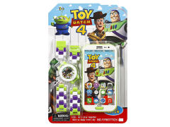 Mobile Telephone W/M & Building Block Electronic Watch