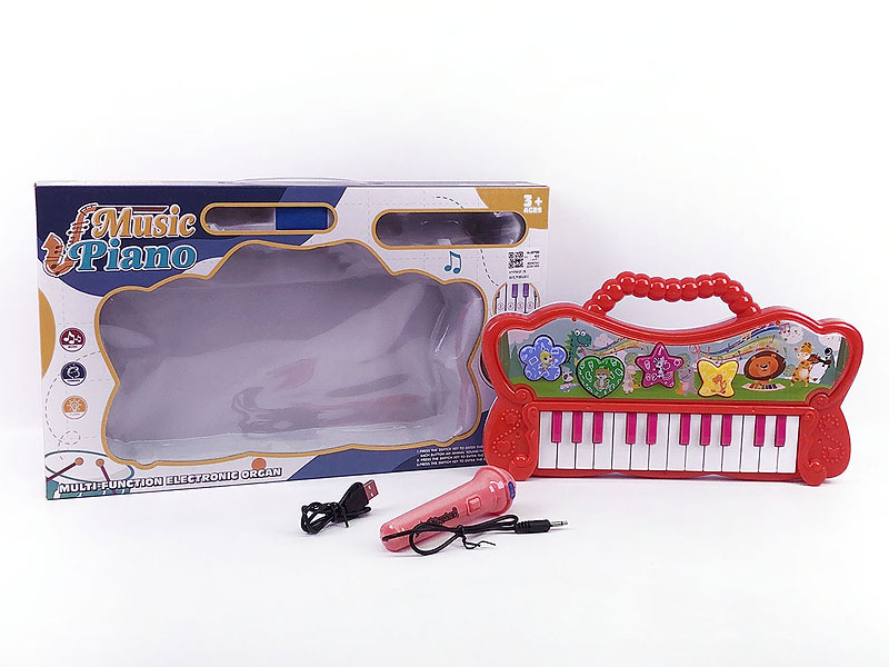 Electrical Piano W/Microphone(3C) toys