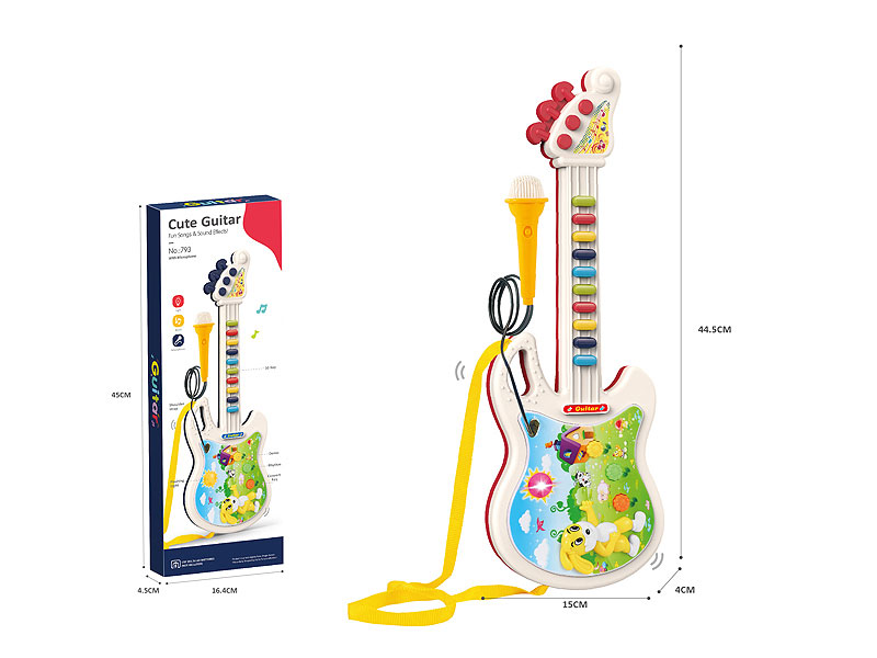 Guitar W/L_M_Microphone(2C) toys