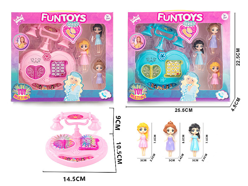 Telephone & Doll toys