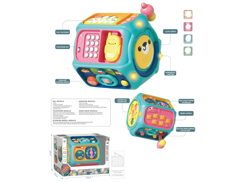 Elght Sided Drum W/L_M toys