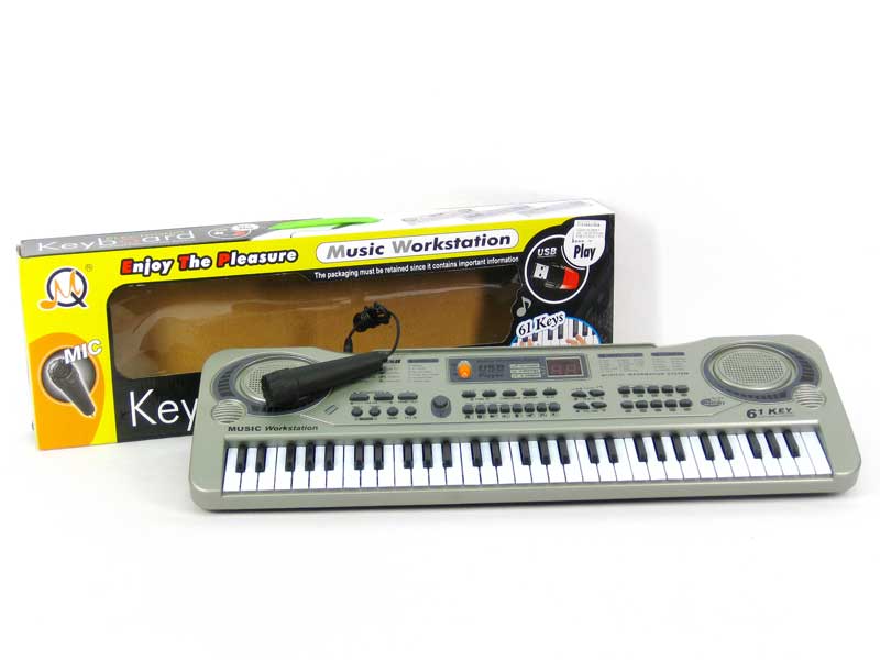 61Key Electrical Piano W/Microphone_MP3 toys