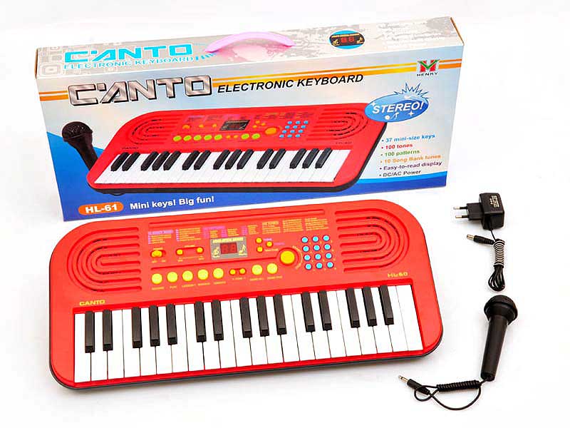 37 Keys Electronic Organ W/Microphone toys