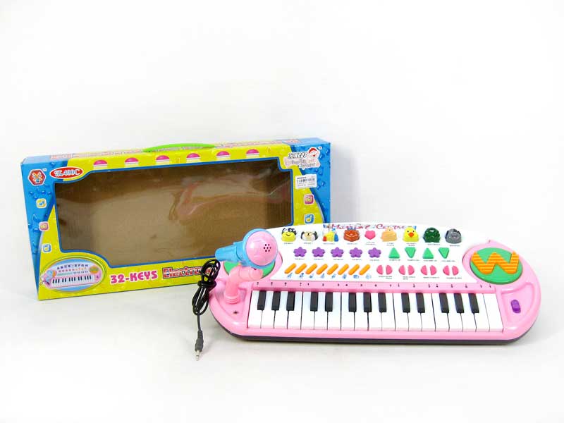 32 Keys Electronic Organ W/Microphone toys