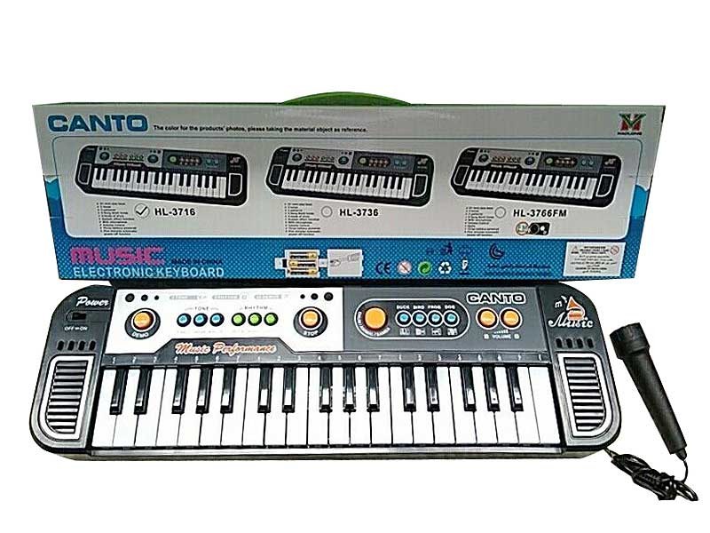 37Key Electronic Organ W/Microphone toys