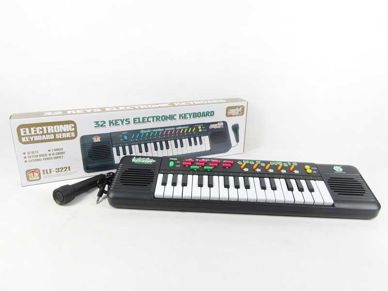 32Key Electronic Organ W/Microphone_M toys