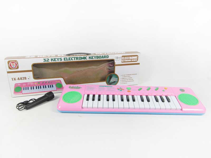 32Key Electronic Organ W/Microphone_M toys
