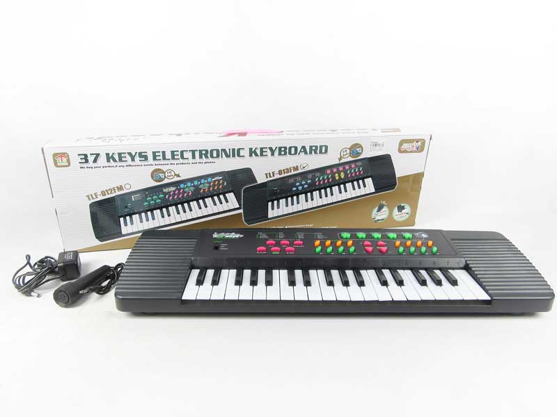 37Key Electronic Organ W/Microphone_FM toys
