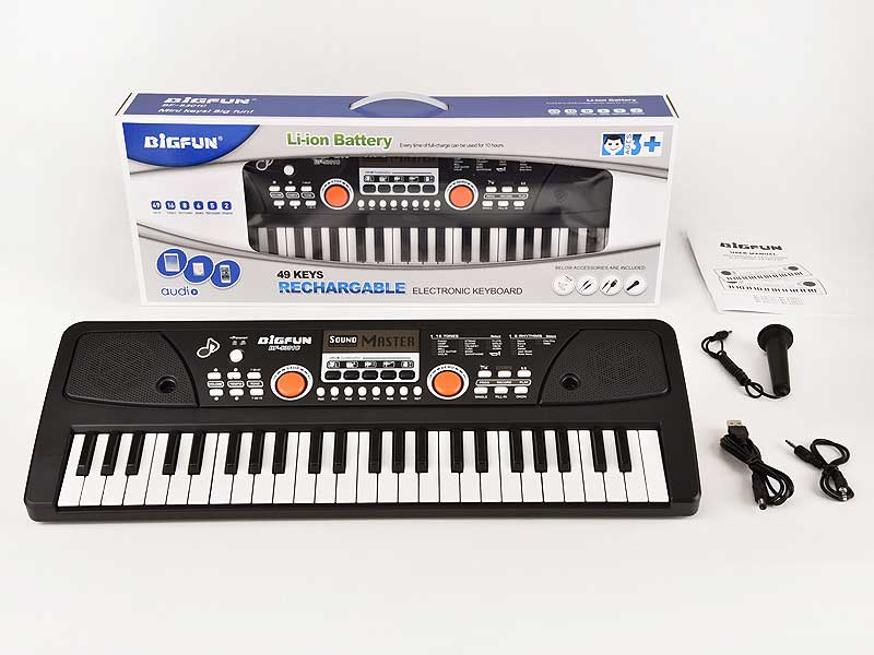 49Key Electronic Organ W/Microphone toys