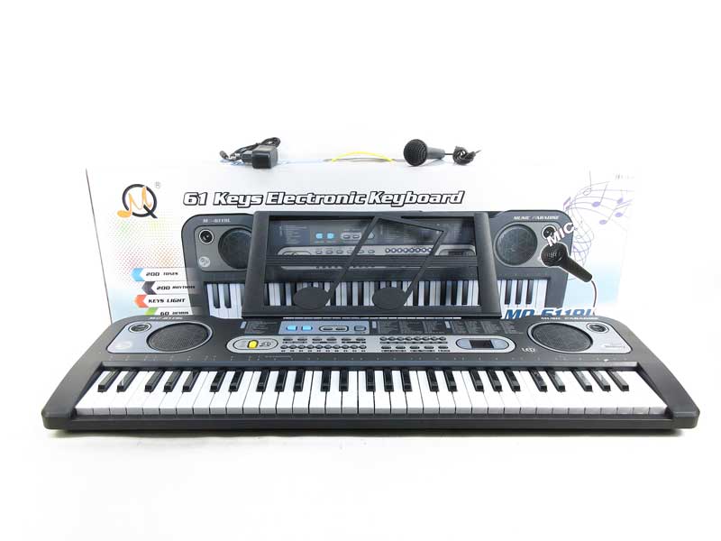 61Key Electronic Organ W/L_Microphone toys