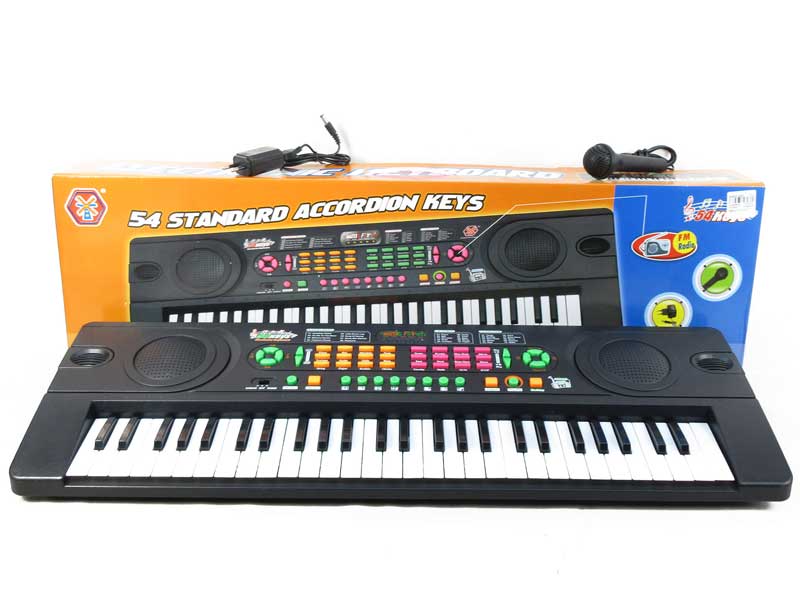 54Key Electronic Organ W/L_Microphone toys