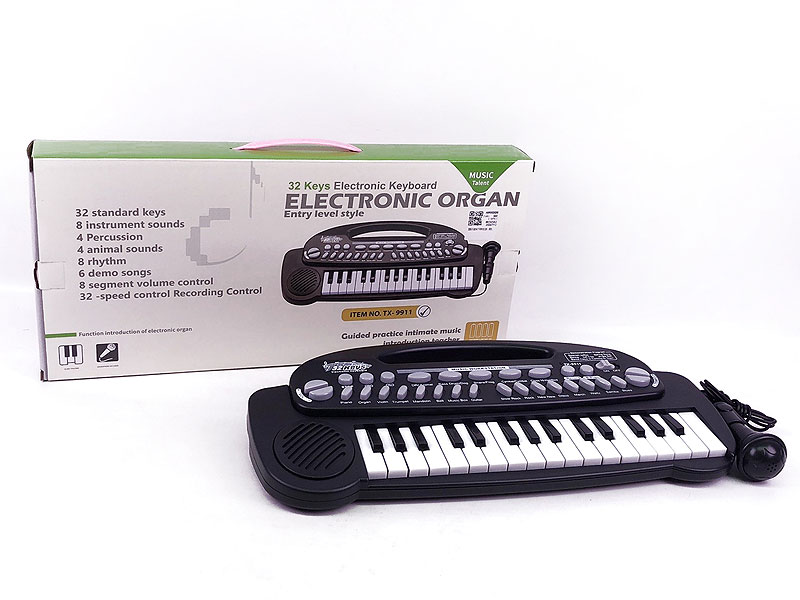 32Key Electronic Organ W/Microphone toys