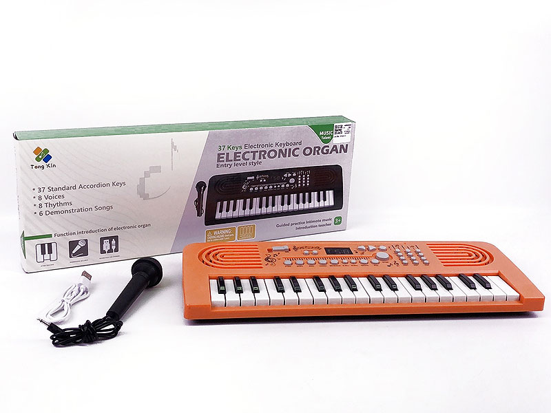 37Key Electrinic Organ W/Microphone_M toys