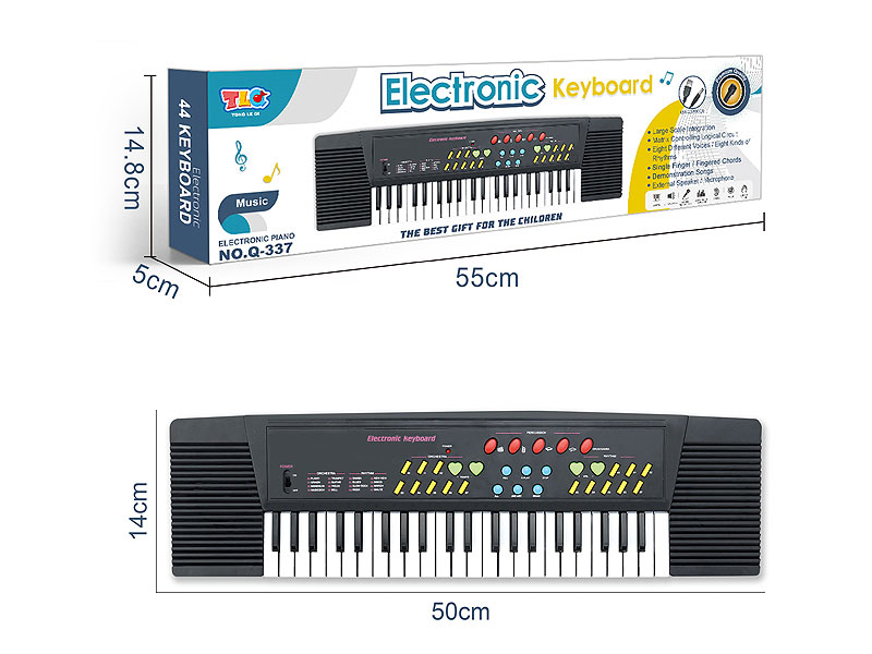 44Key Electronic Organ W/Microphone toys