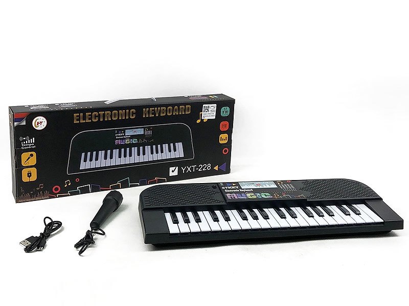 37Key Electronic Organ W/Microphone toys