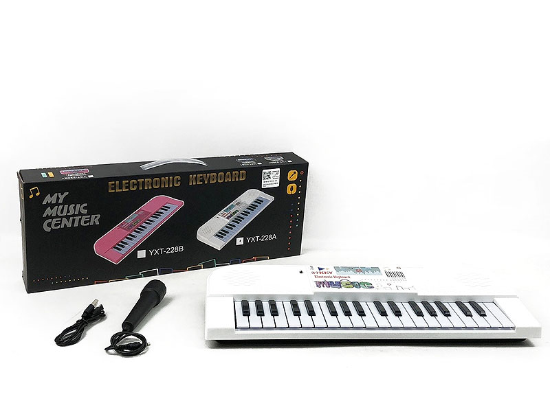 37Key Electronic Organ W/Microphone toys